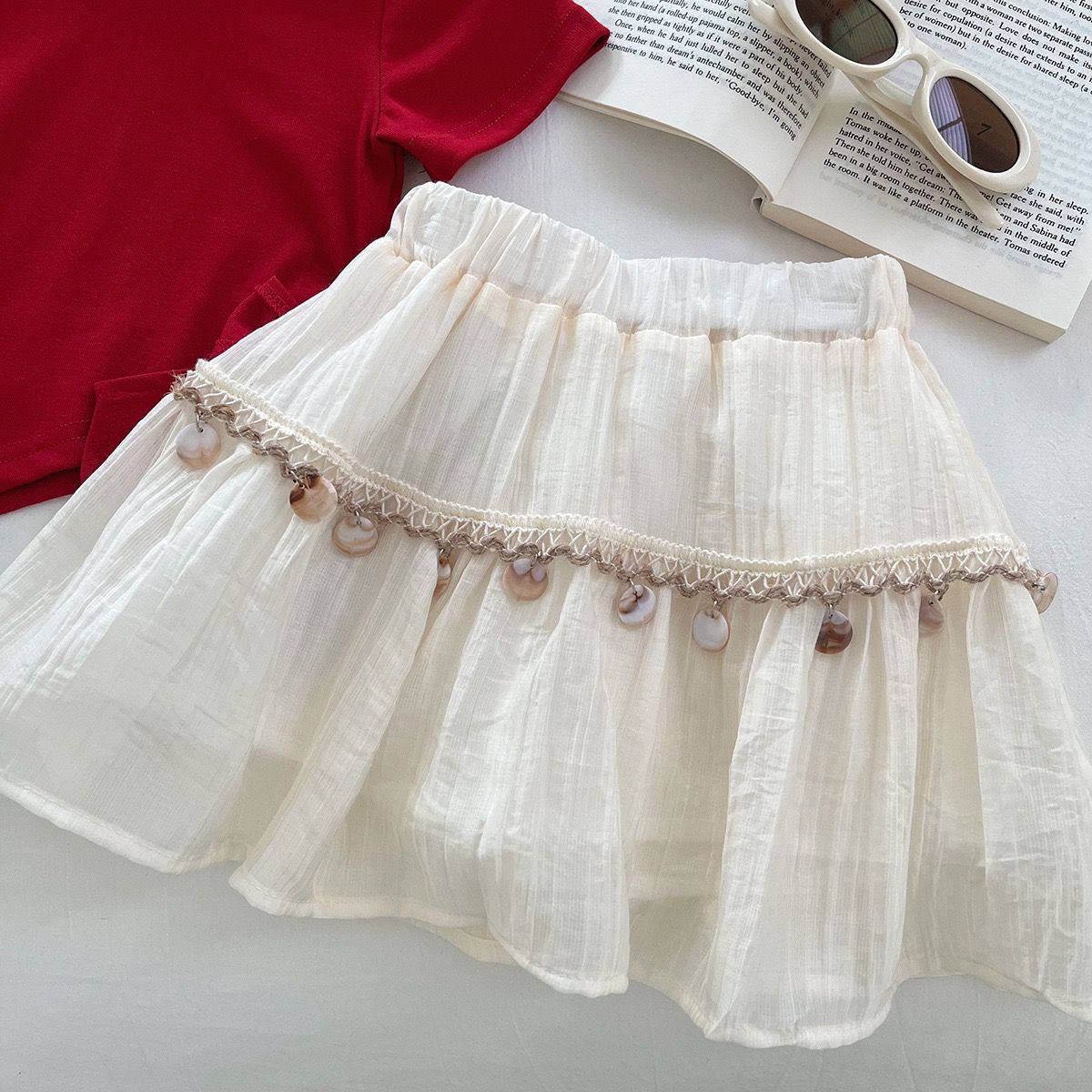 Irregular Short Tee & Skirt - Image 3